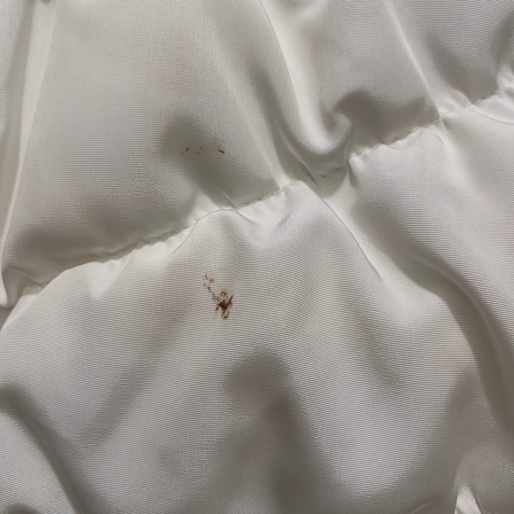 White INC Puffer Coat with Faux Fur Removable Hood - Picture 4 of 7